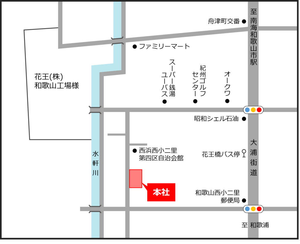 ケマル本社 新社屋地図